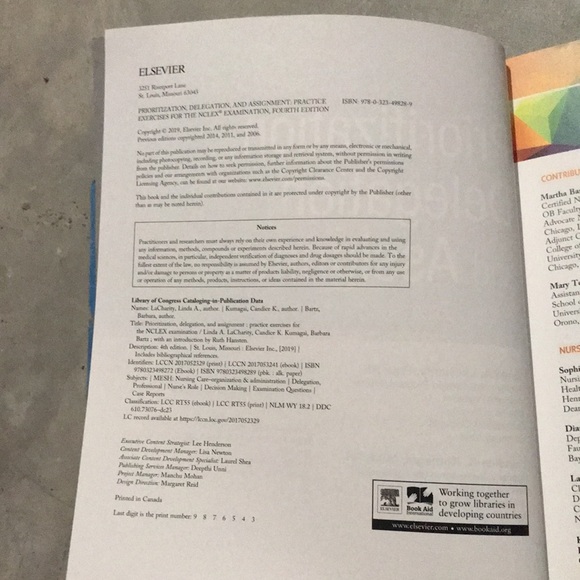 Prioritization, Delegation, & Assignment 4th Edition. ISBN: 978-0-323-49828-9 - Picture 4 of 4
